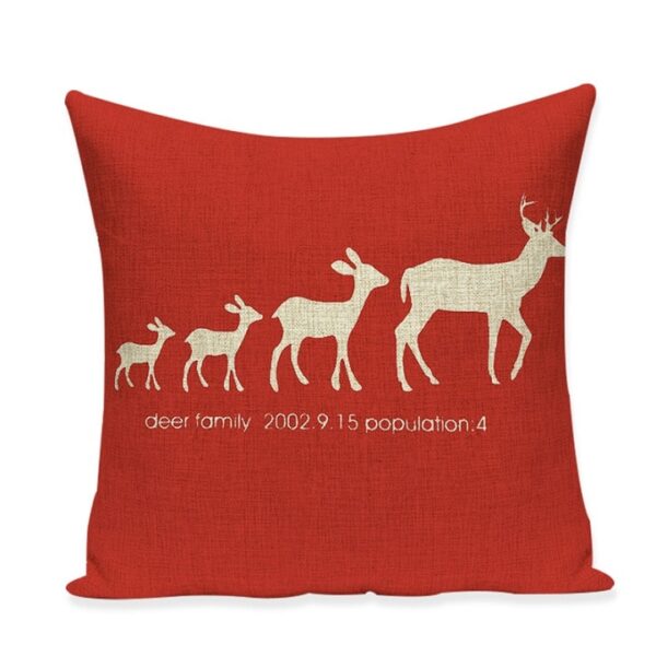 Housse de coussin noël flocon de cerf Housse de coussin noël flocon de cerf 11