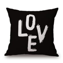 Housse de coussin love nordique scandinave 22