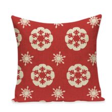 Housse de coussin noël flocon de cerf Housse de coussin noël flocon de cerf 1