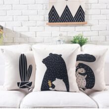 Housse de coussin nature tropical chic Housse de coussin nature tropical chic 4