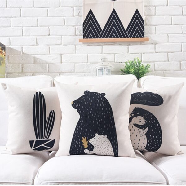 Housse de coussin nature tropical chic Housse de coussin nature tropical chic 4