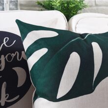 Housse de coussin nature tropical chic Housse de coussin nature tropical chic 6