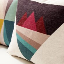 Housse de coussin nordique géométrique éléphant 3D 4