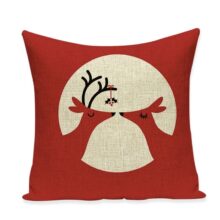Housse de coussin noël flocon de cerf Housse de coussin noël flocon de cerf 7