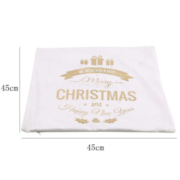 Housses de coussin noël christmas en or 2