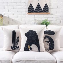 Housse de coussin nature tropical chic Housse de coussin nature tropical chic 2