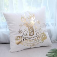 Housses de coussin noël christmas en or