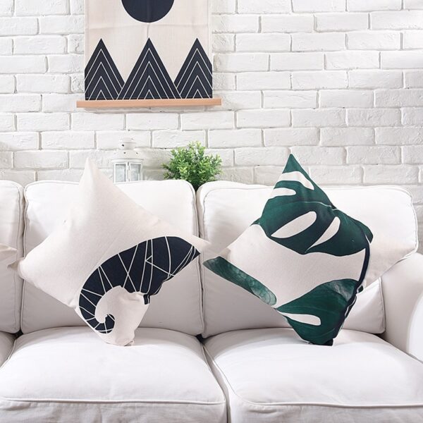 Housse de coussin nature tropical chic Housse de coussin nature tropical chic 5