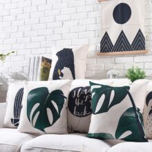 Housse de coussin nature tropical chic Housse de coussin nature tropical chic 3