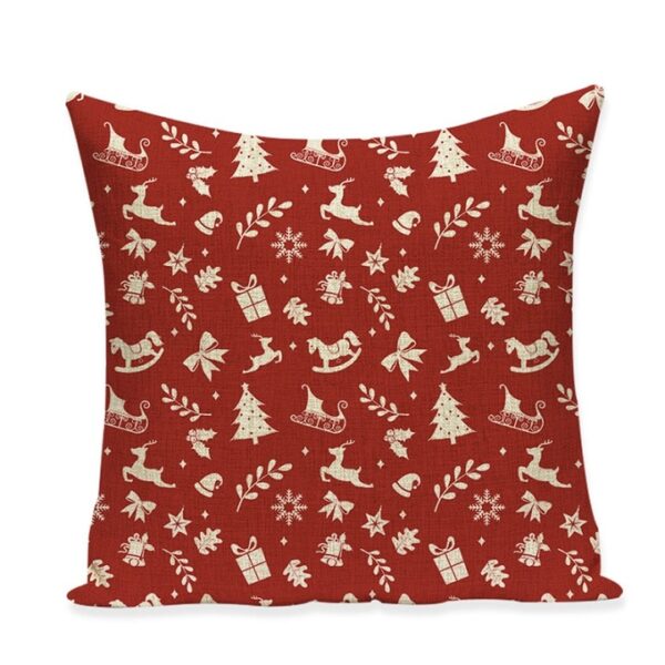 Housse de coussin noël flocon de cerf Housse de coussin noël flocon de cerf 12