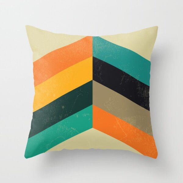 Housse de coussin géométrique retro arc en ciel Housse de coussin géométrique retro arc en ciel 9