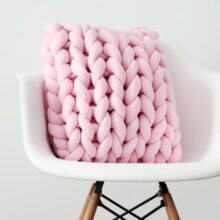 Coussin nœud de laine épaisse Coussin nœud de laine épaisse  2