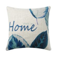 Housse de coussin plante bleu nordique 5
