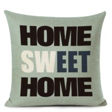 Housse de coussin love sweet home noir et blanc Housse de coussin love sweet home noir et blanc 4