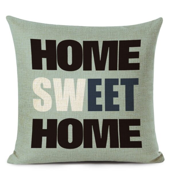 Housse de coussin love sweet home noir et blanc Housse de coussin love sweet home noir et blanc 4