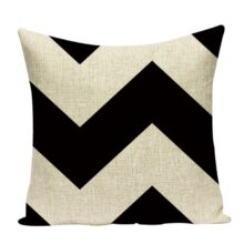 Housse de coussin géométrique black abstract Housse de coussin géométrique black abstract 2