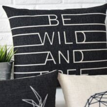 Housse de coussin scandinave cœur de cerf 4