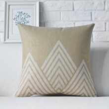 Housse de coussin love scandinave beige 5