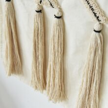 Housse de coussin bohème géométrique beige et noir 6