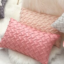 Housse de coussin tressé pinky grey 4