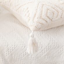 Housse de coussin boho aztèque blanc cassé Housse de coussin boho aztèque blanc cassé  6