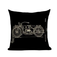 Housses de coussin moto moteur vintage Housses de coussin moto moteur vintage 4