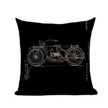 Housses de coussin moto moteur vintage Housses de coussin moto moteur vintage 3