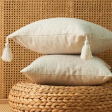 Housse de coussin couleur classique zen 3
