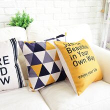 Housse de coussin jaune nordique be beautiful Housse de coussin jaune nordique be beautiful 4