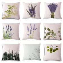 Housse de coussin fleurs de Provence 1