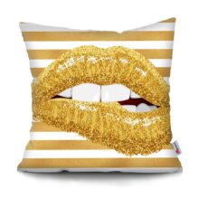 Housse de coussin tropical gold 3