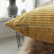 Housse de coussin en velours côtelé 5