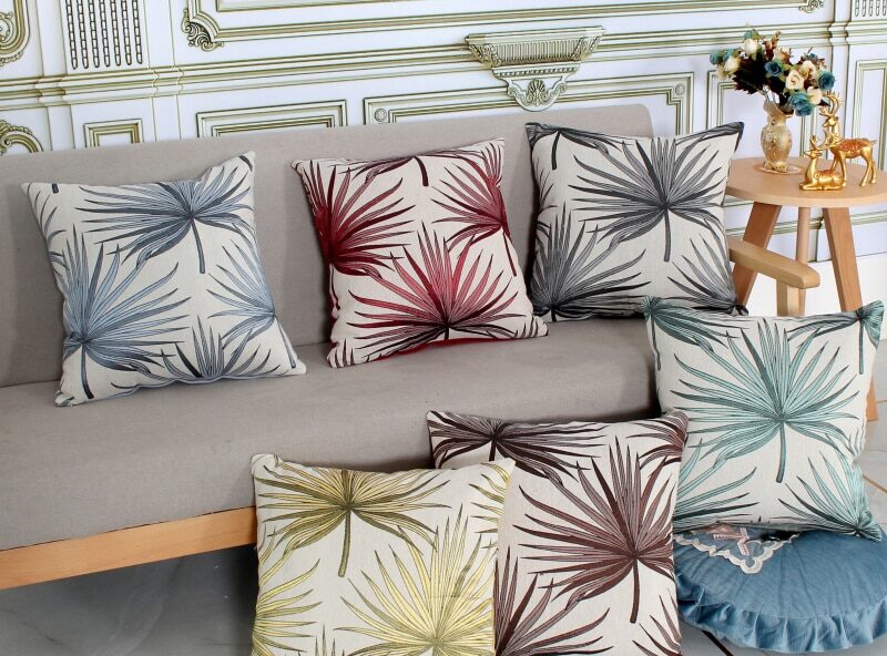 Housse de coussin chic tropique 2