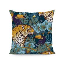 Housse de coussin coco jungle tigre tropical 3