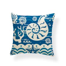 Housse de coussin bord de mer marin pécheur  5