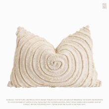 Housse de coussin cercle naturel boho 4