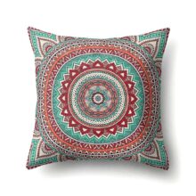 Housse de coussin Mandala cercle de couleur 4