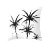 Housse de coussin jungle palmeraie noir et blanc 7