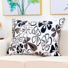 Housse de coussin fleurie moderne grande taille 5