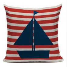 Housse de coussin marin bateau bleu Housse de coussin marin bateau bleu 9