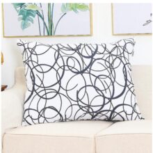 Housse de coussin fleurie moderne grande taille 2