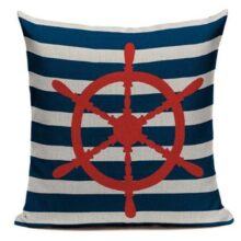 Housse de coussin marin bateau bleu Housse de coussin marin bateau bleu 6