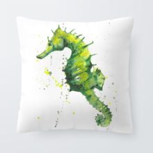 Housse de coussin marin hippocampe Housse de coussin marin hippocampe  2
