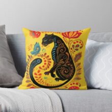 Housse de coussin jaune panthère noir Housse de coussin jaune panthère noir 5