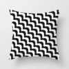 Housse de coussin Moderne noir et blanc géométrique 14