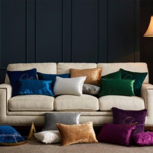 Duo de Housse de coussin Velours arc en ciel Duo de Housse de coussin Velours arc en ciel 1