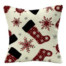 Housse de coussin flocon de Noël et sapin du cerf Housse de coussin flocon de Noël et sapin du cerf 2
