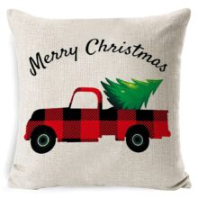 Housse de coussin de Noël la sapin du cerf Housse de coussin de Noël la sapin du cerf  2
