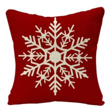 Housse de coussin flocon de Noël et sapin du cerf Housse de coussin flocon de Noël et sapin du cerf 8