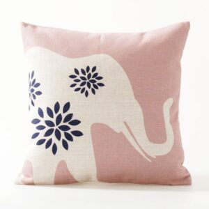 Housse de coussin Scandinave pink éléphant Housse de coussin Scandinave pink éléphant 2